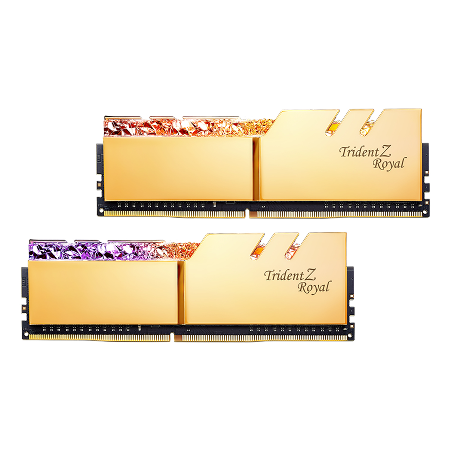 رم دسکتاپ DDR4 دو کاناله 3200 مگاهرتز CL16 جی اسکیل مدل Trident Z Royal Gold ظرفیت 16 گیگابایت