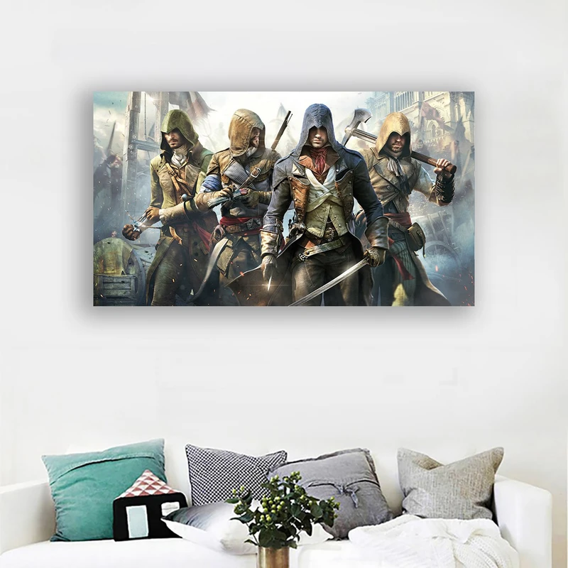 تابلو شاسی طرح بازی Assassins cread کد 049