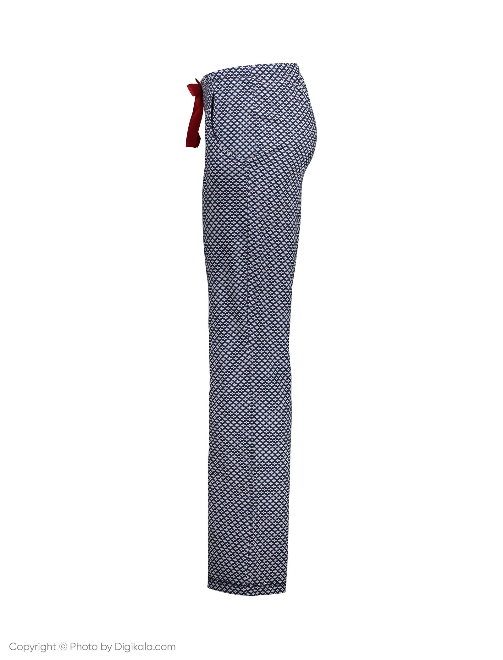 ست تی شرت و شلوار راحتی زنانه ناربن مدل1521168-60 - سورمه ای - 9