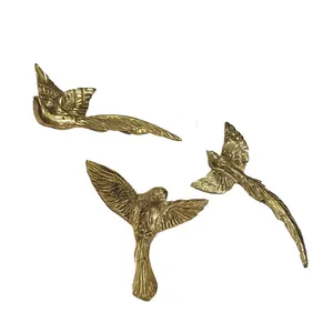 دیوارکوب برنجی مدل پرستو کد H-1108 بسته 3 عددی 
