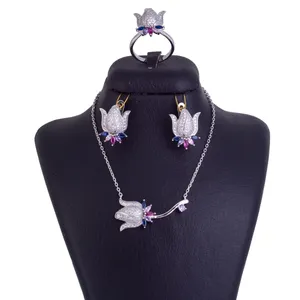 نیم ست نقره زنانه  کد 2002