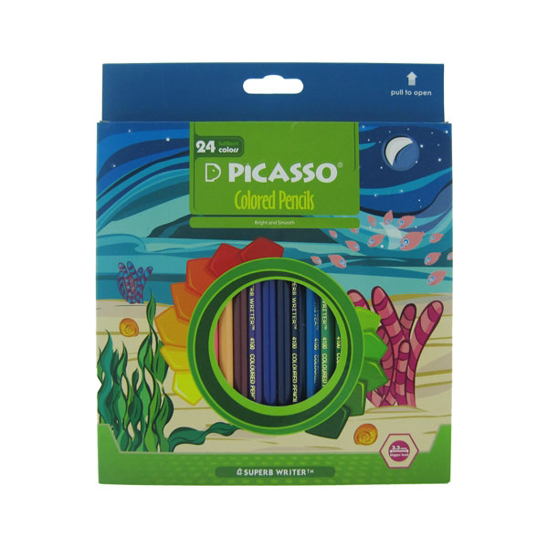 نقد و بررسی مداد رنگی 24 رنگ پیکاسو مدل aqua water توسط خریداران