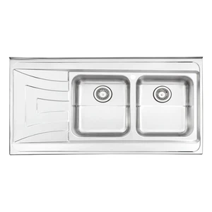 سینک ظرفشویی استیل البرز کد 736 روکار
