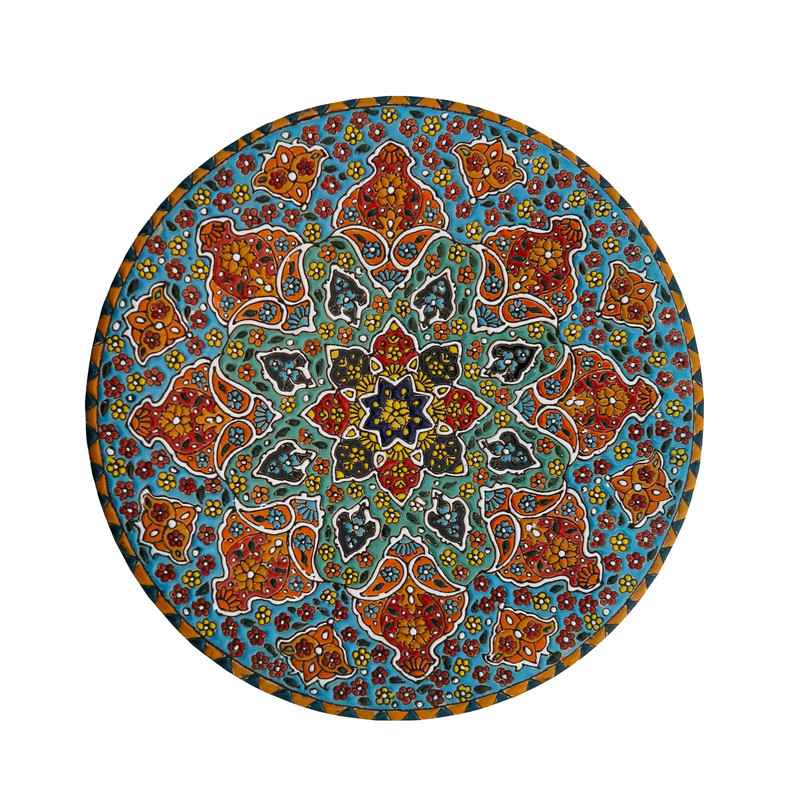 بشقاب میناکاری مدل Plt-c-B16-30