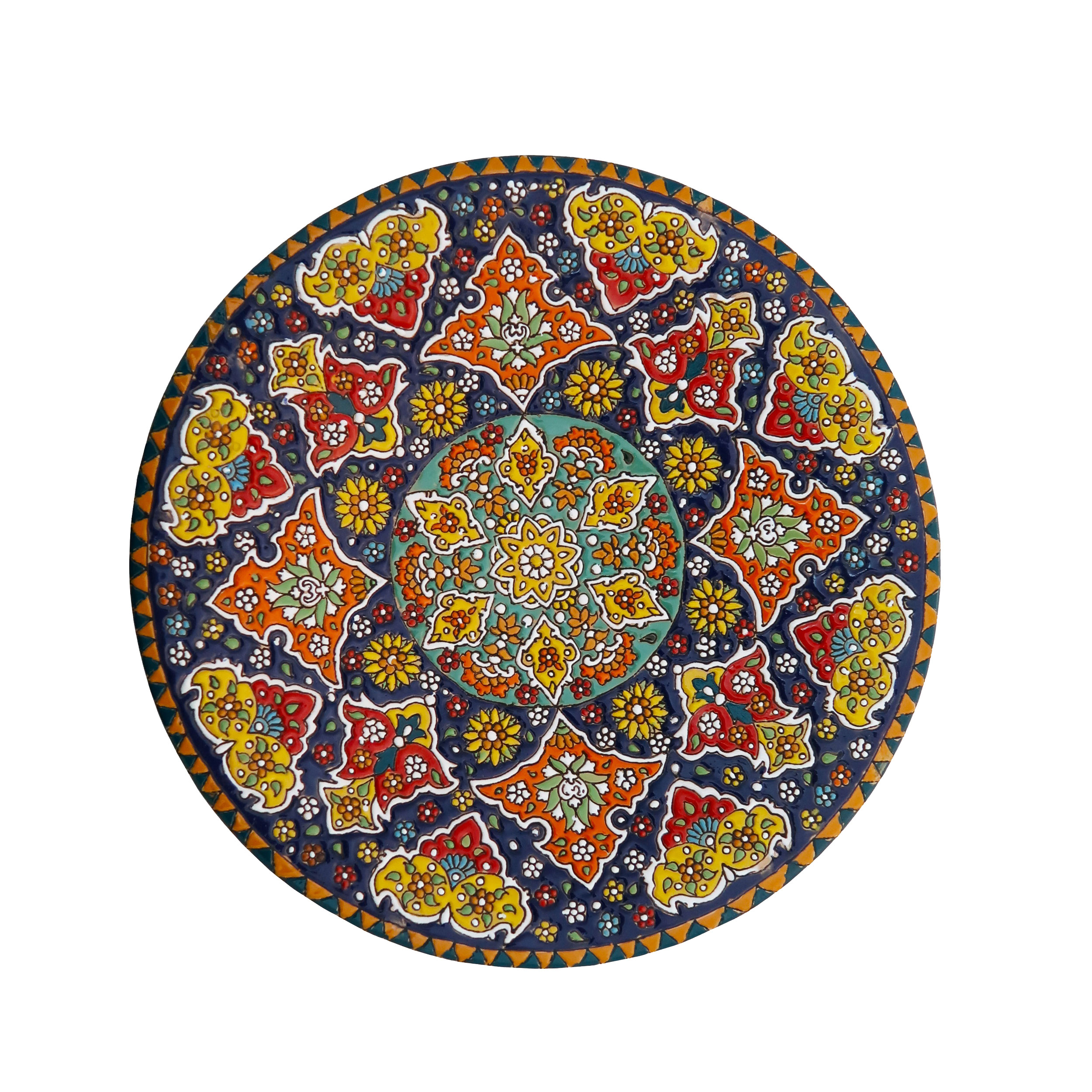 بشقاب میناکاری مدل Plt-c-DB17-30