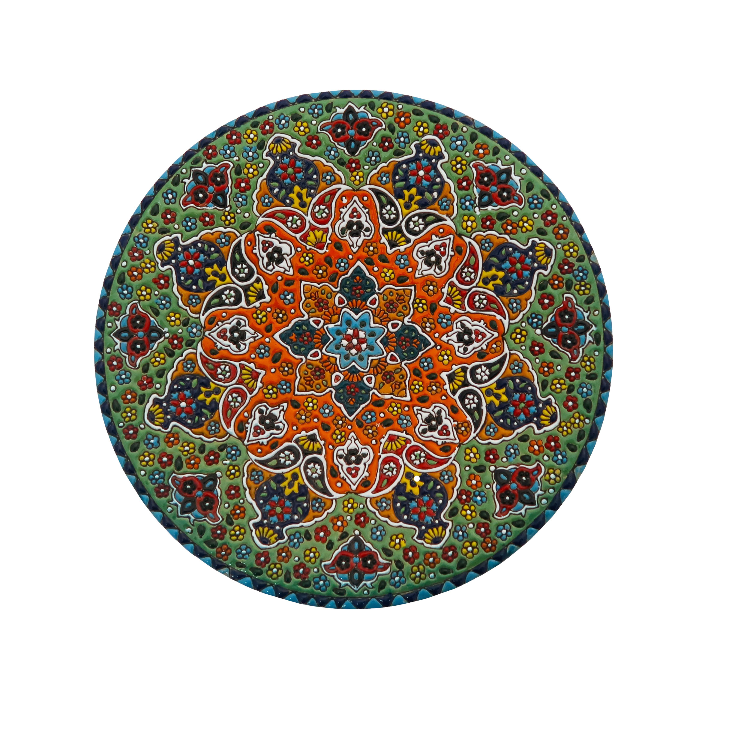 بشقاب میناکاری مدل Plt-c-Gr20-30