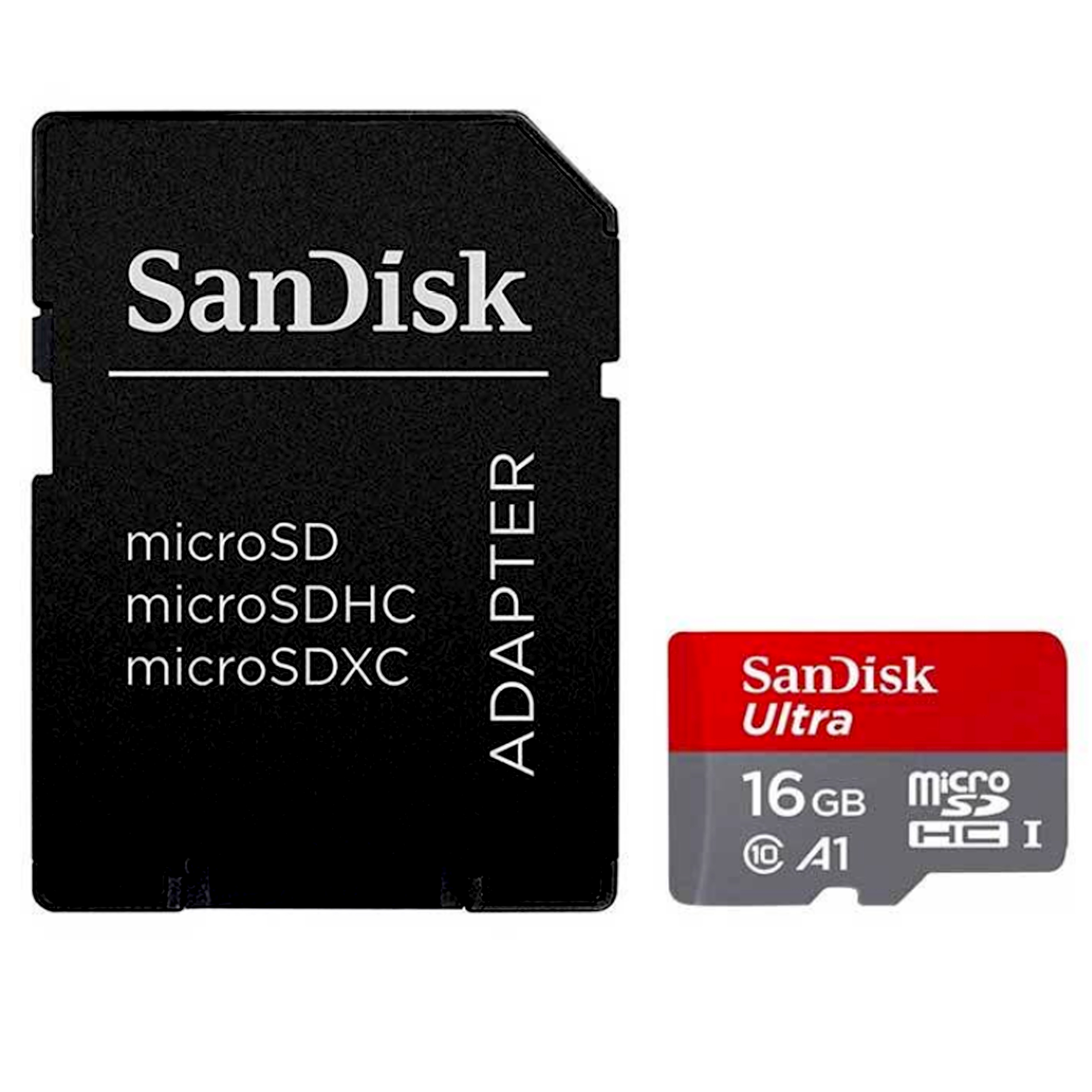 کارت حافظه microSDHC مدل Ultra کلاس 10 استاندارد UHS-I U1 سرعت 98MBps ظرفیت 16 گیگابایت به همراه آداپتور SD