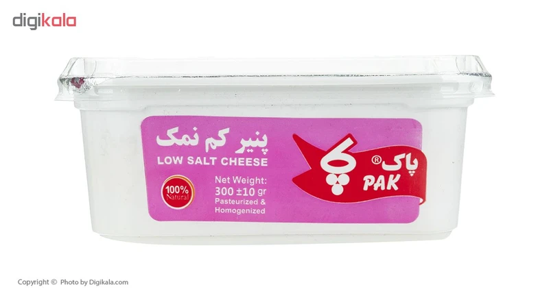 پنیر کم نمک پاک - 300 گرم عکس شماره 4