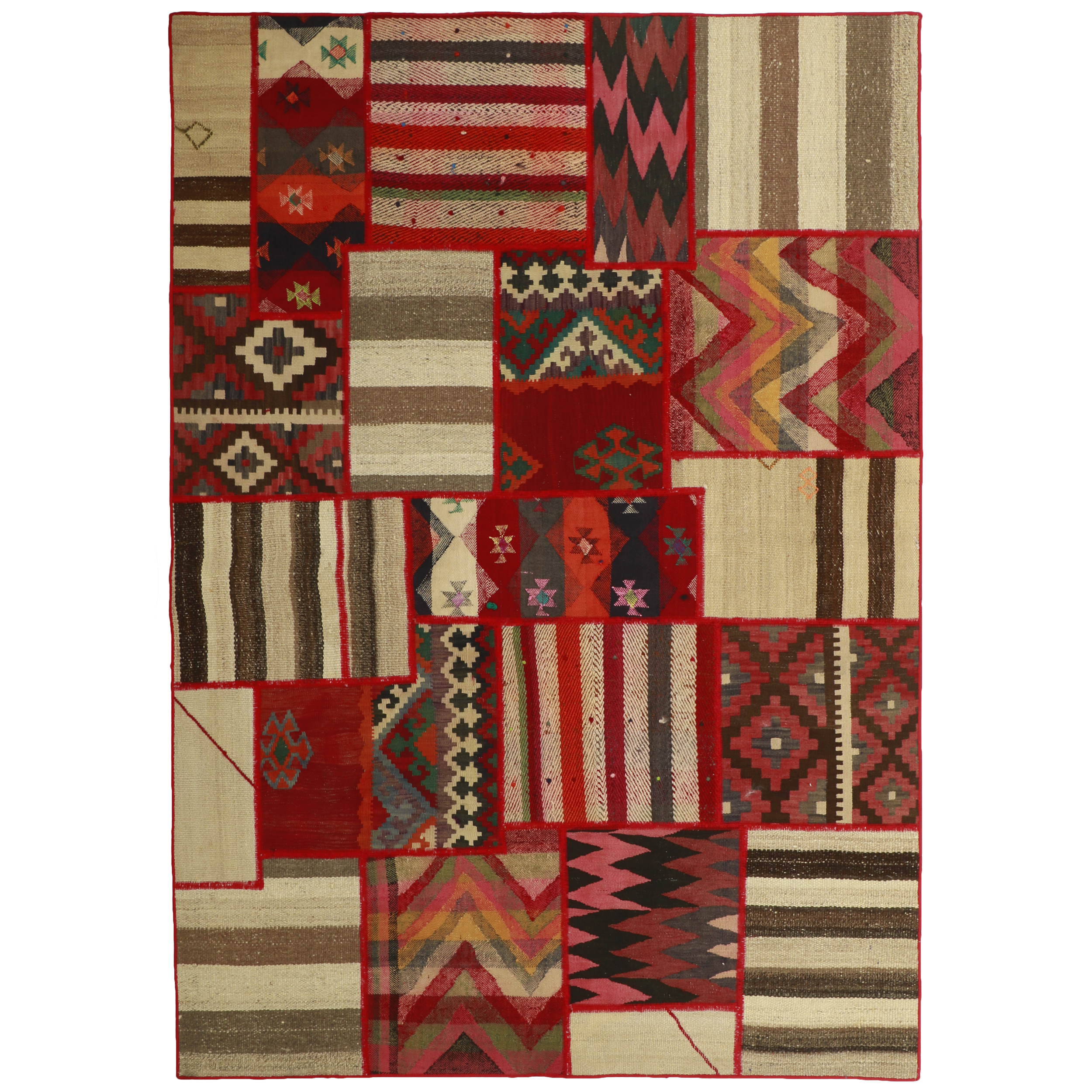 کلاژ گلیم دستبافت سه و نیم متری مدل 486873