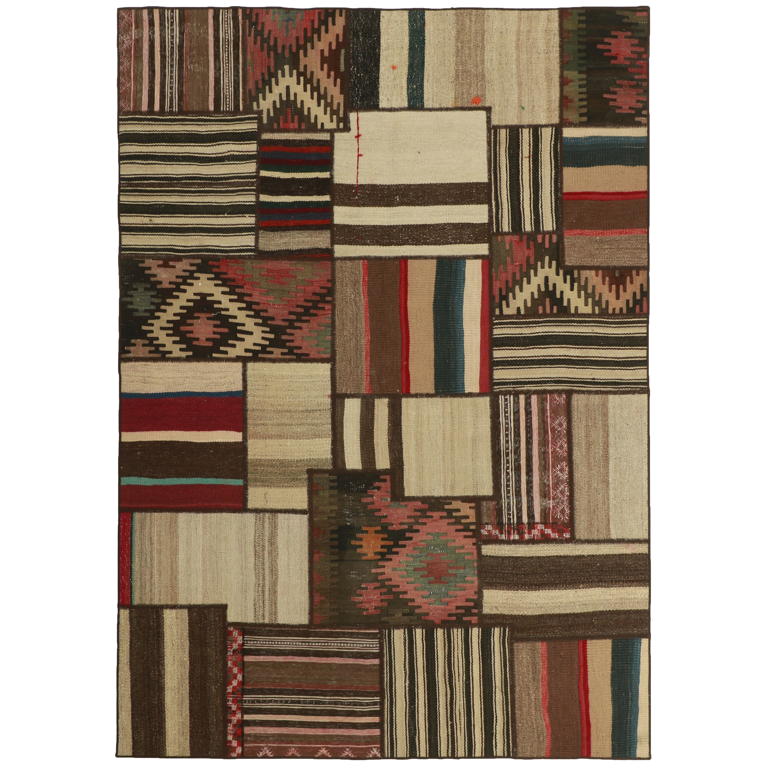 کلاژ گلیم دستبافت سه و نیم متری مدل 486874