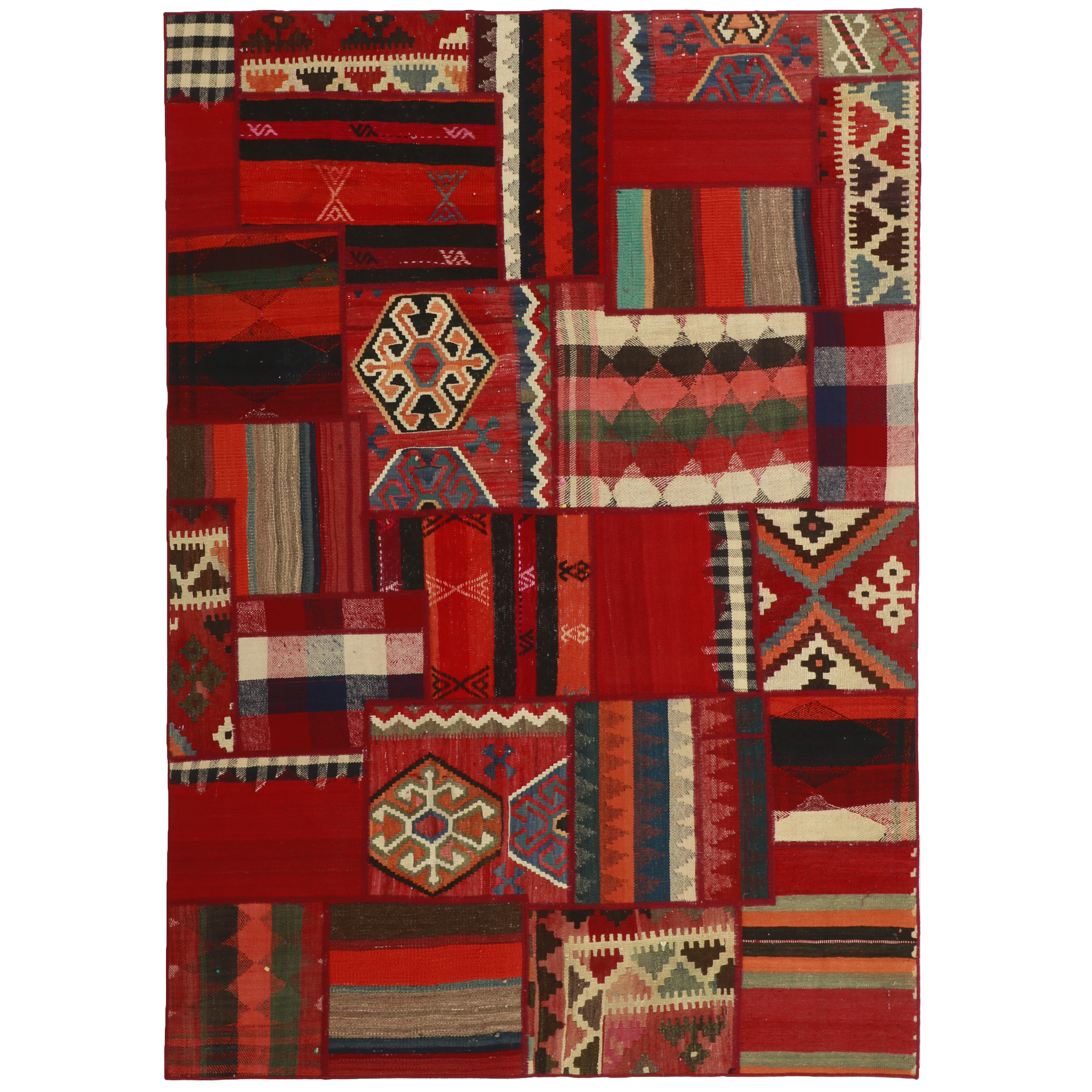 کلاژ گلیم دستبافت سه و نیم متری مدل 486880