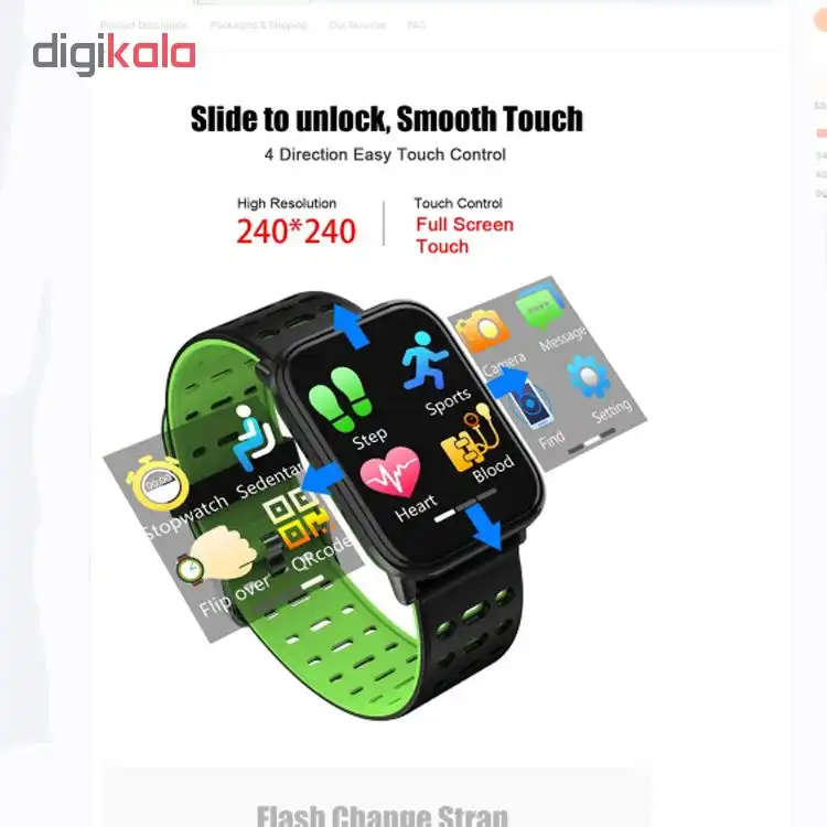 ساعت هوشمند مدل t6