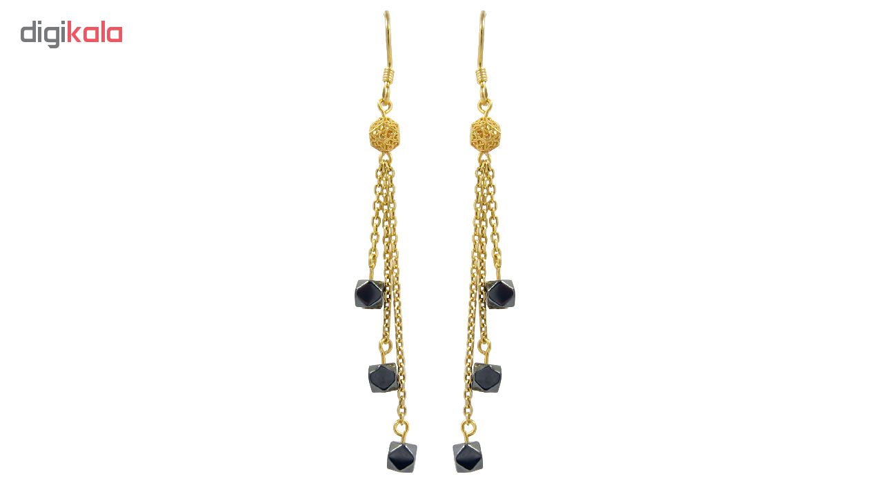 گوشواره طلا 18 عیار زنانه مانچو مدل efgs001