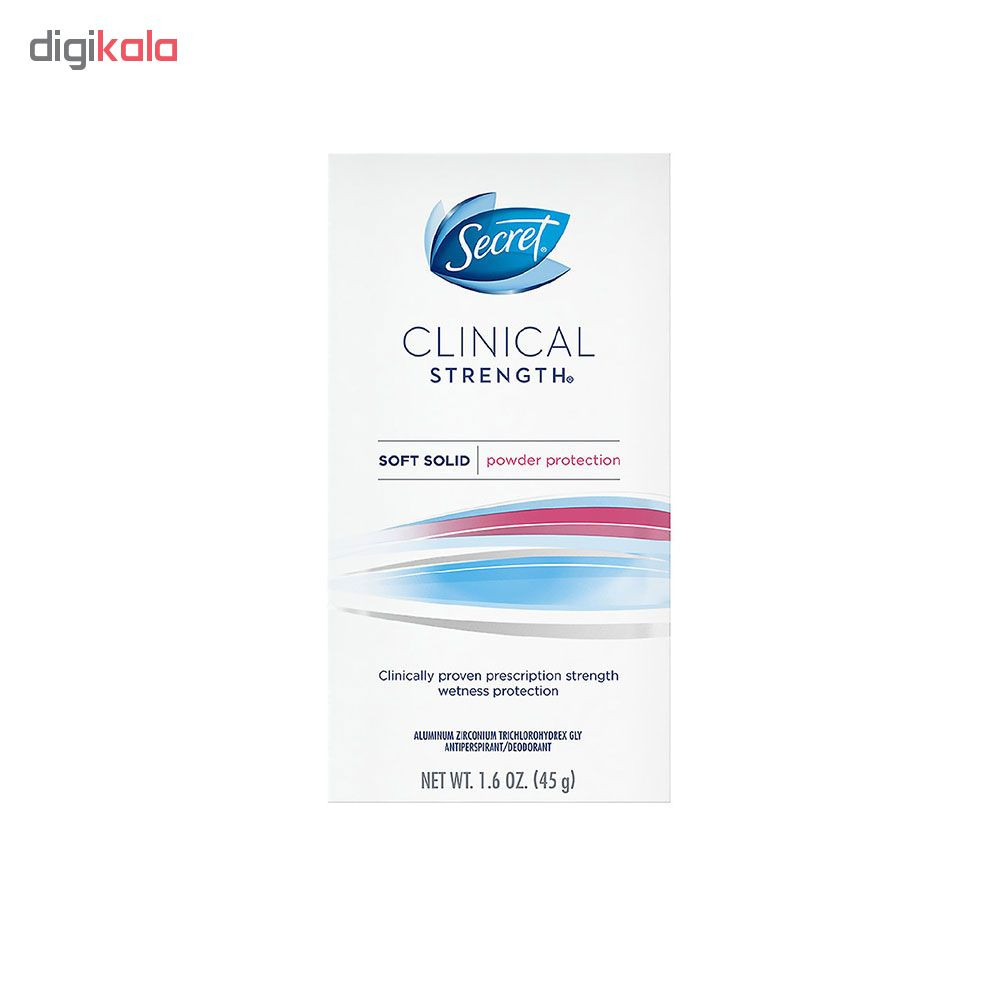 استیک ضد تعریق زنانه سکرت مدل Clinical powder protection وزن 45 گرم