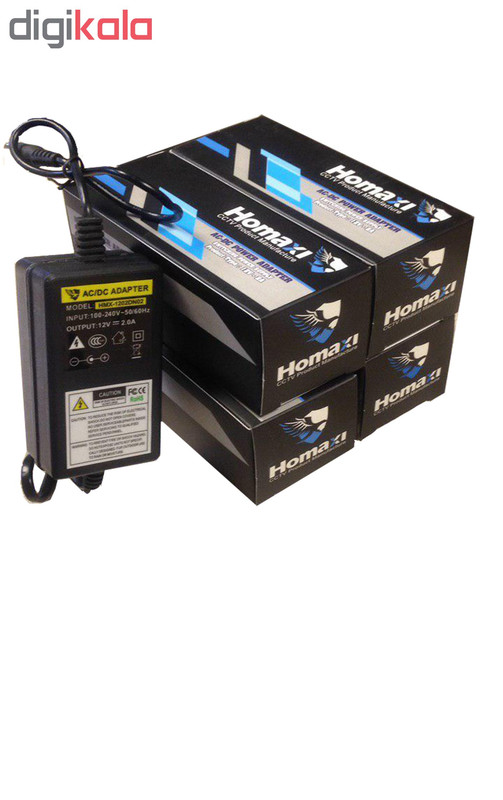 آداپتور 12 ولت 2 آمپر هماکسی کد HMX-1202DN02 بسته 4 عددی آداپتور 12 ولت 2 آمپر هماکسی کد HMX-1202DN02 بسته 4 عددی