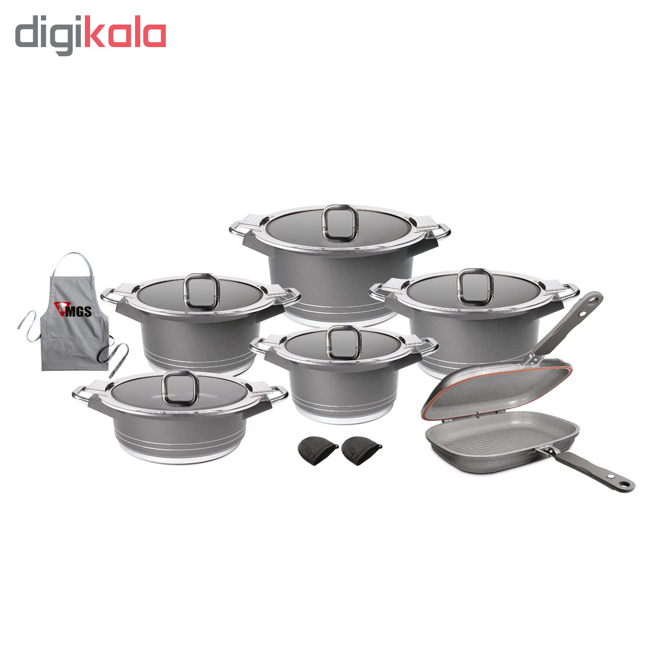 سرویس پخت و پز 15 پارچه ام جی اس مدل GB1511