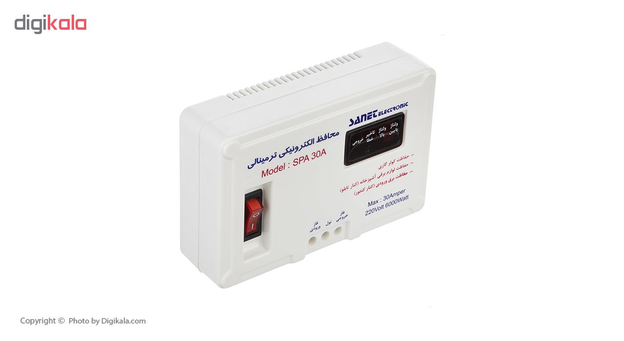 محافظ ولتاژ آنالوگ صانت الکترونیک مدل SPA30A مناسب برای کولرگازی