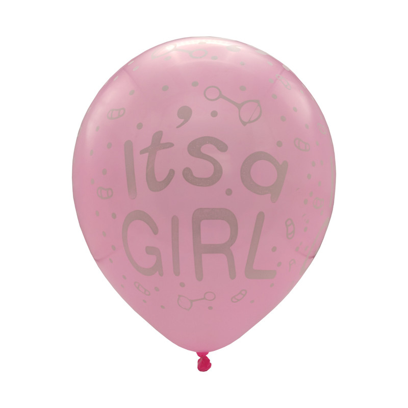 بادکنک لاتکس طرح It's a GIRL مدل B4 بسته 5 عددی