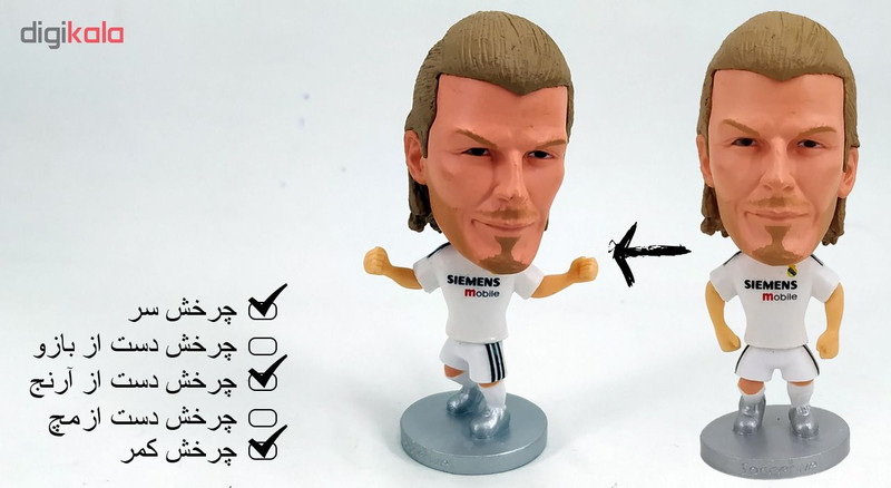اکشن فیگور ساکروی طرح بکهام رئال مادرید کد 01