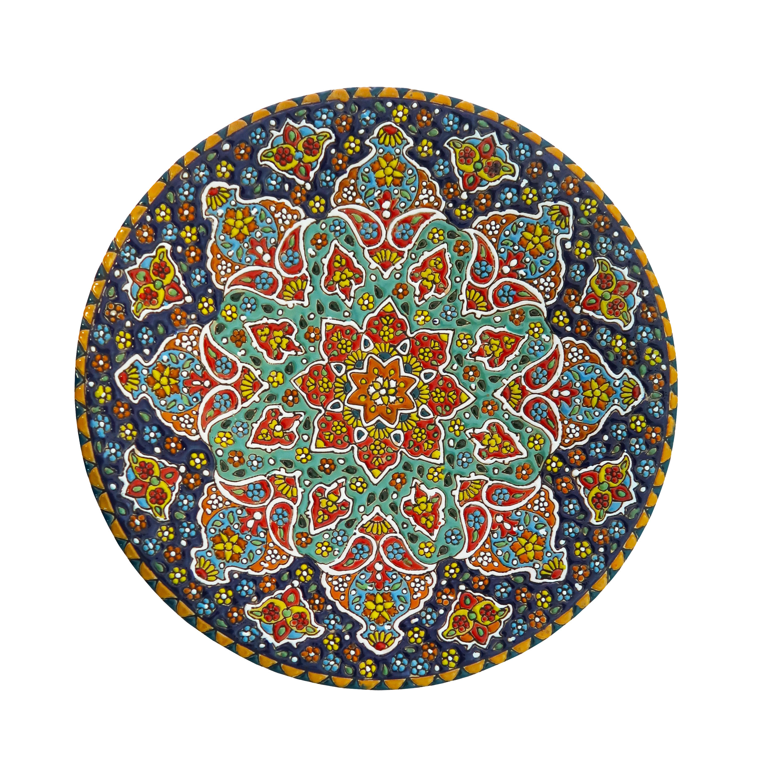 بشقاب میناکاری مدل Plt-C-DB21-30