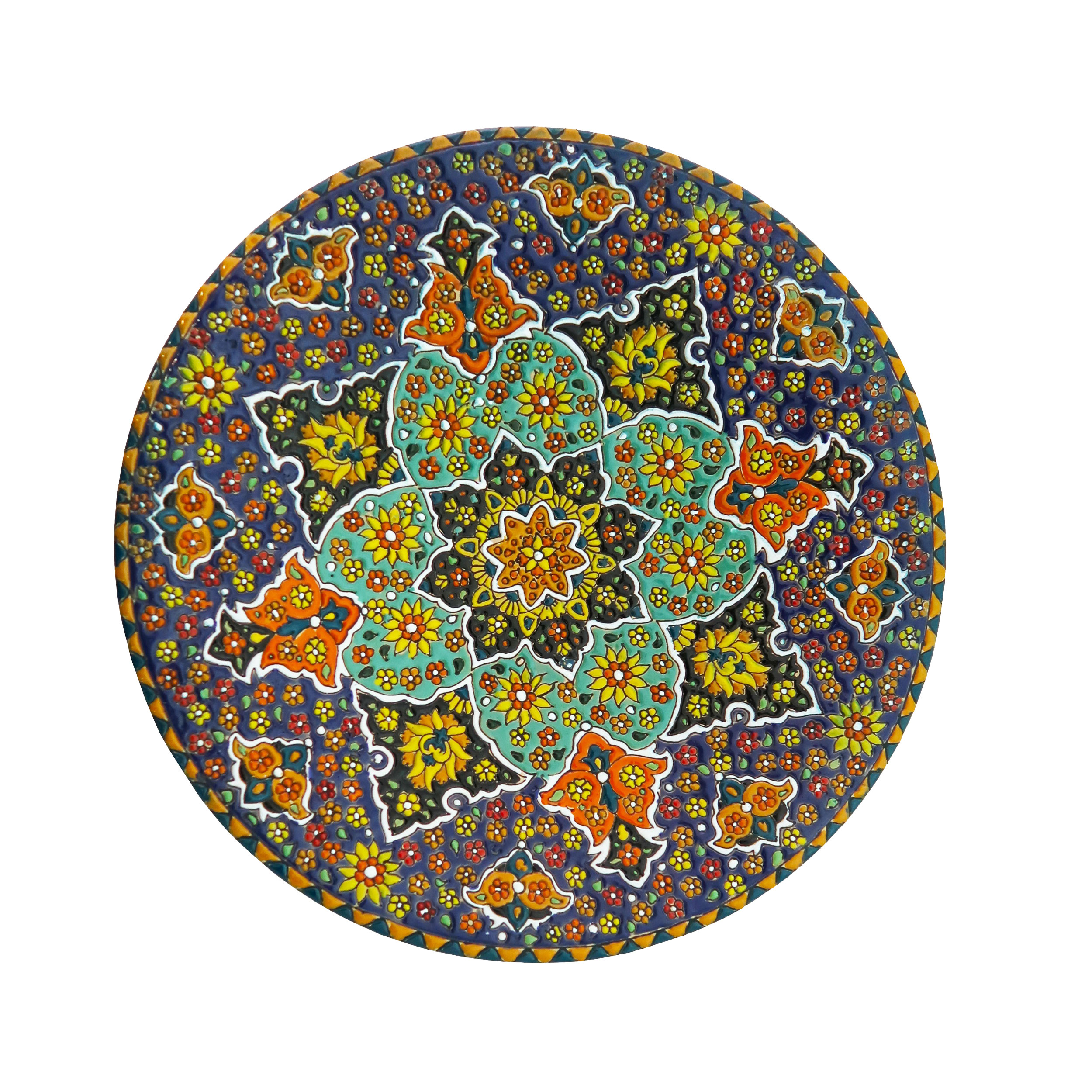 بشقاب میناکاری مدل Plt-c-DB24-30