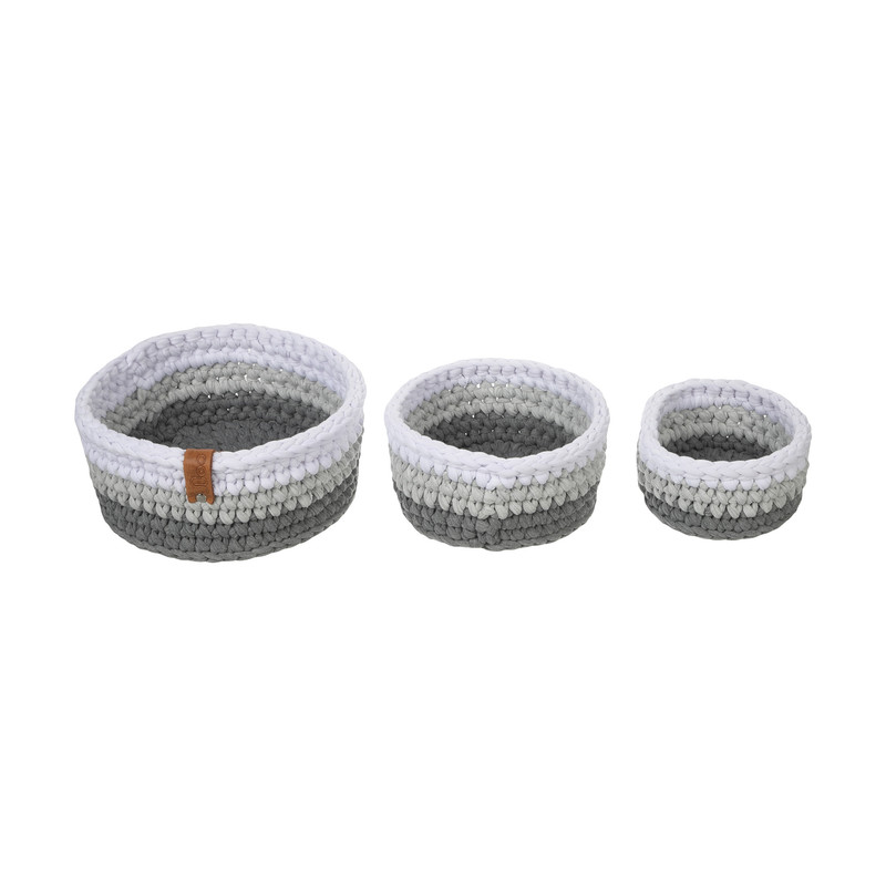 سبد قلاب بافی تریکو مهتاک کد 84129 مجموعه 3 عددی