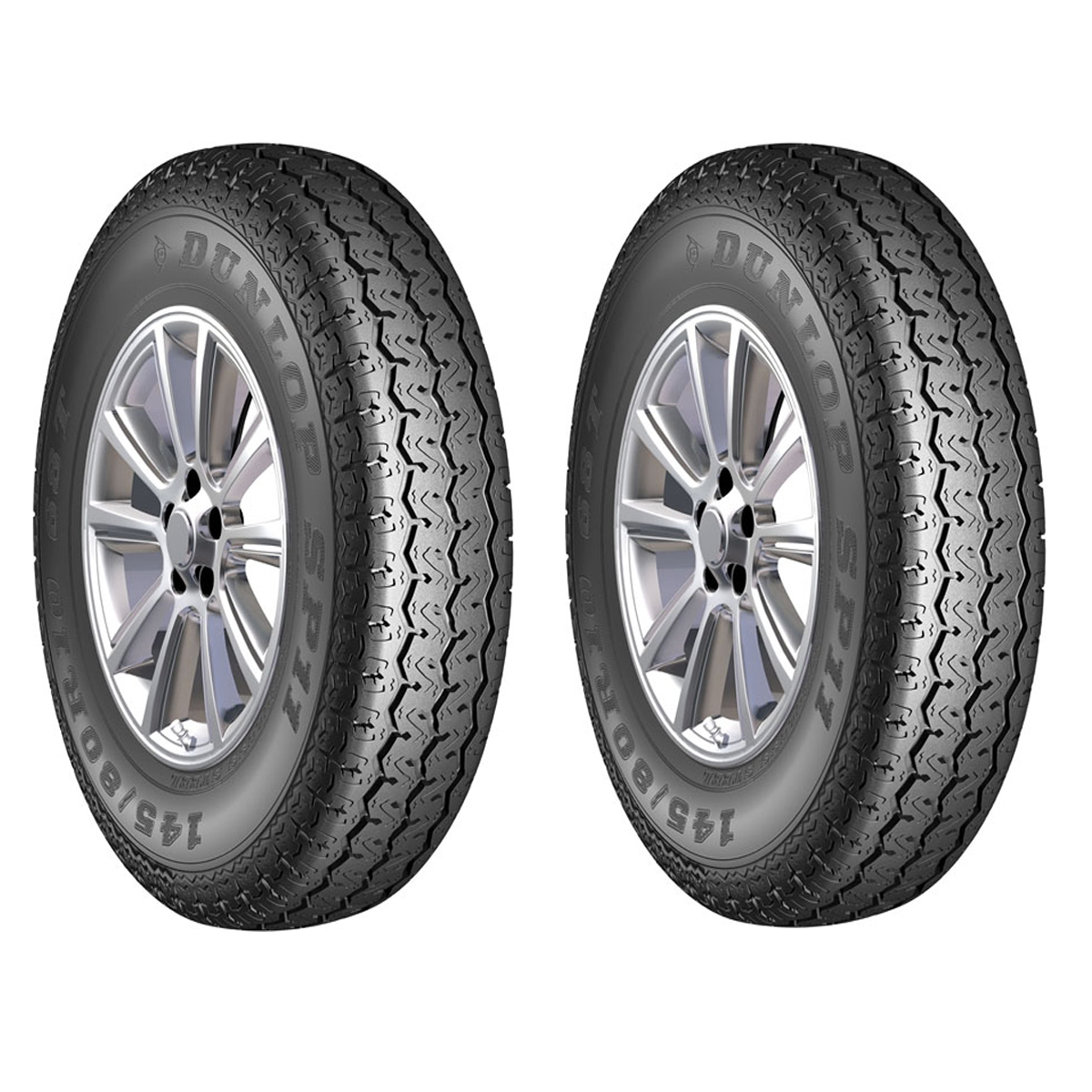 لاستیک خودرو دانلوپ مدل SP11 سایز 195/80R15 - دو حلقه