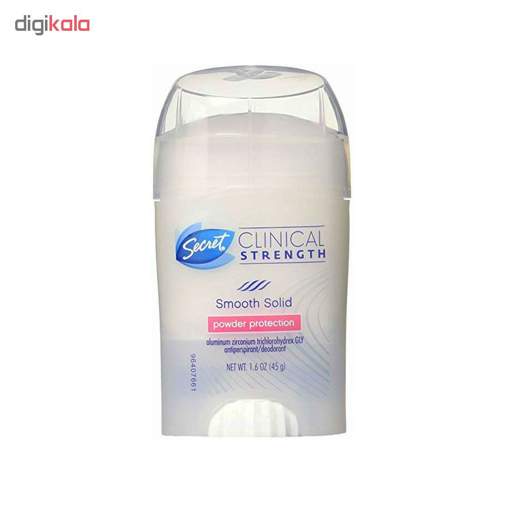 استیک ضد تعریق زنانه سکرت مدل Clinical powder protection وزن 45 گرم