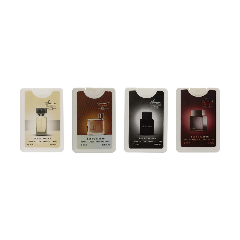 عطر جیبی مردانه اسمارت کالکشن حجم 20 میلی لیتر بسته 4 عددی عطر جیبی مردانه اسمارت کالکشن حجم 20 میلی لیتر بسته 4 عددی