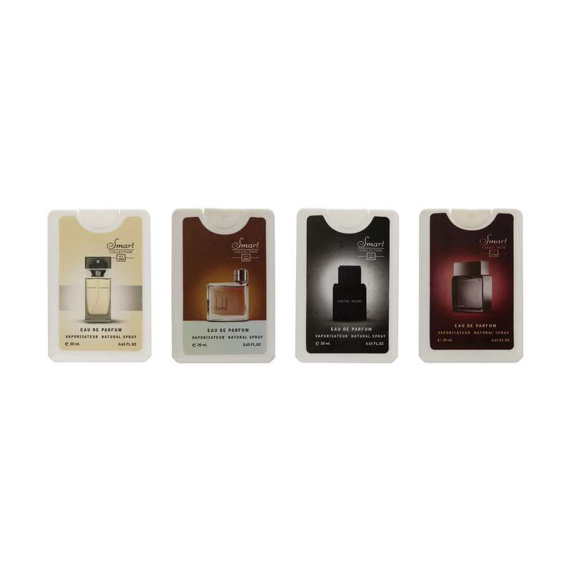 عطر جیبی مردانه اسمارت کالکشن حجم 20 میلی لیتر بسته 4 عددی عطر جیبی مردانه اسمارت کالکشن حجم 20 میلی لیتر بسته 4 عددی