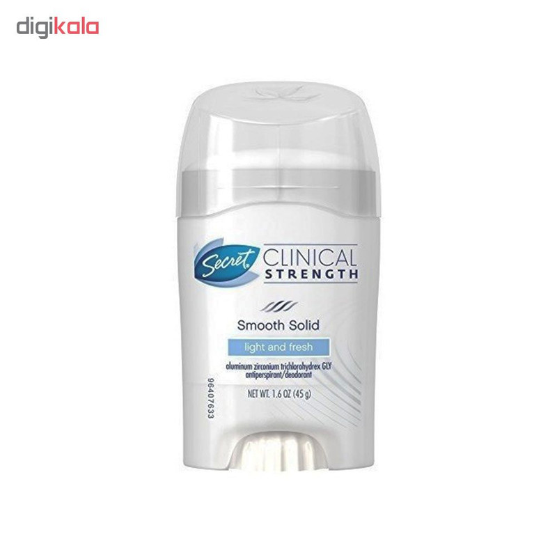 استیک ضد تعریق زنانه سکرت مدل Clinical light and fresh وزن 45 گرم استیک ضد تعریق زنانه سکرت مدل Clinical light and fresh وزن 45 گرم