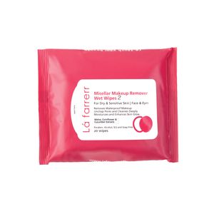 نقد و بررسی دستمال مرطوب پاک کننده آرایش چشم و صورت لافارر مدل 02 مناسب پوستهای خشک و حساس بسته 20 عددی توسط خریداران