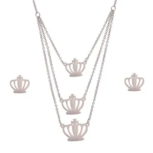 نیم ست زنانه طرح تاج کد NS1162