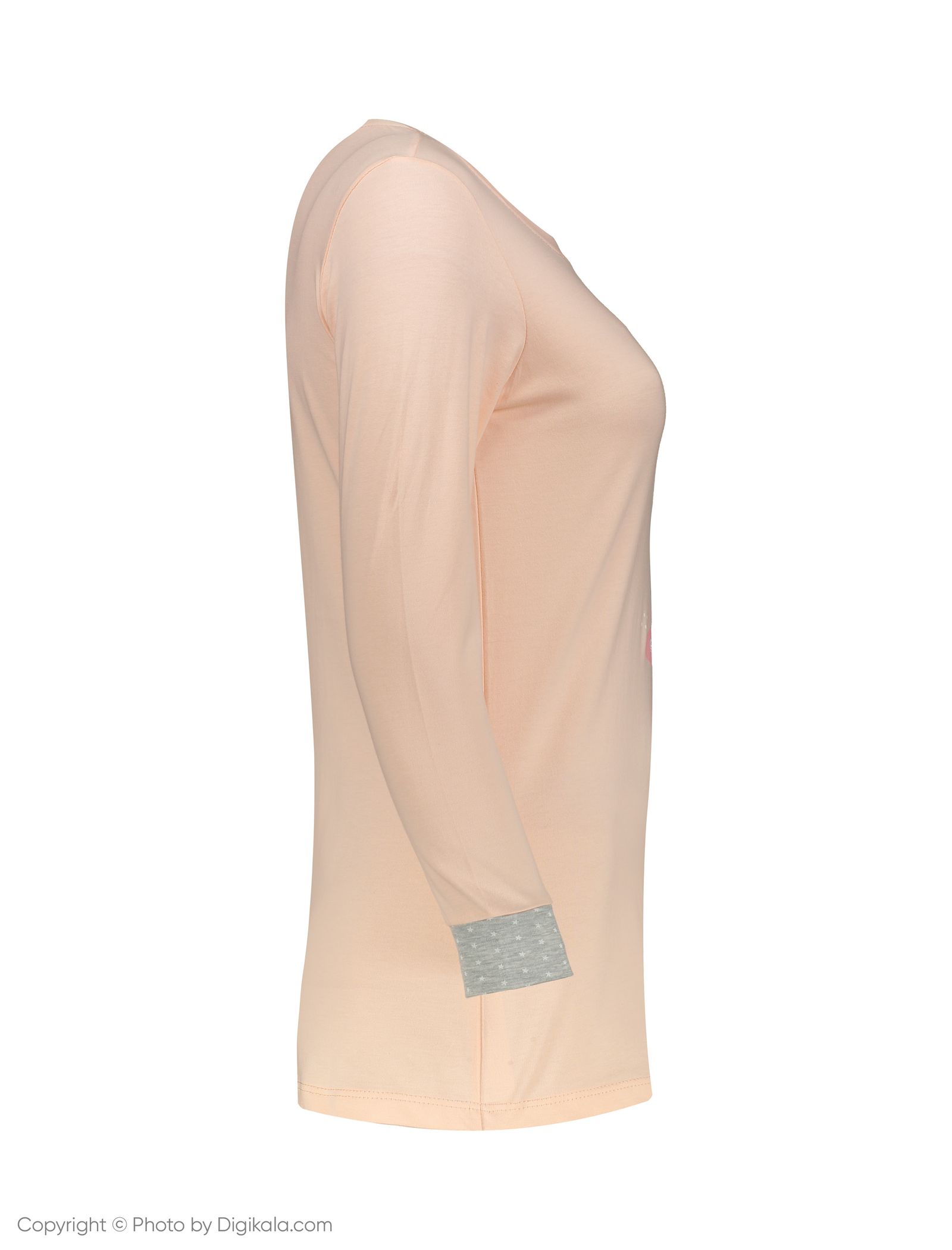 ست تی شرت و شلوار راحتی زنانه ناربن مدل 1521151-21 - سالمون روشن - 4