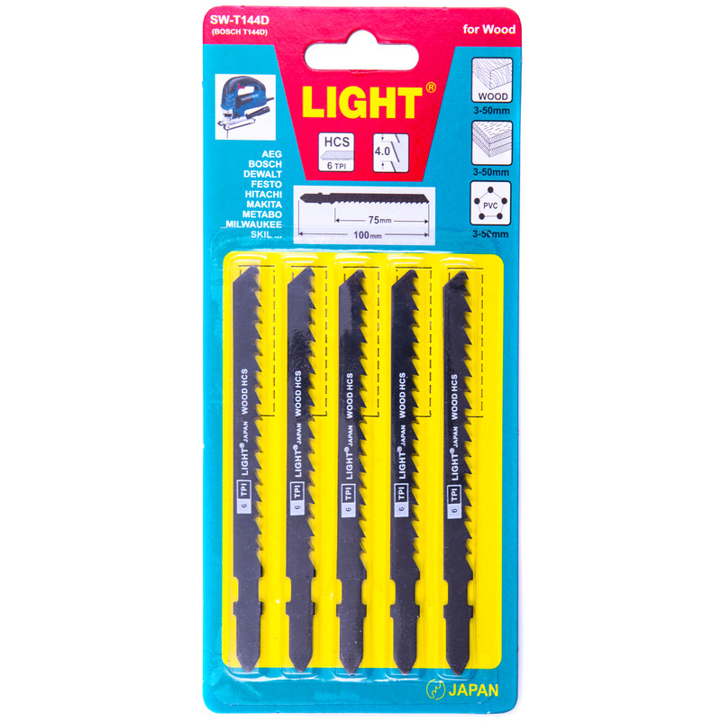 تیغ اره عمود بر چوب لایت مدل SW-T144D بسته 5 عددی