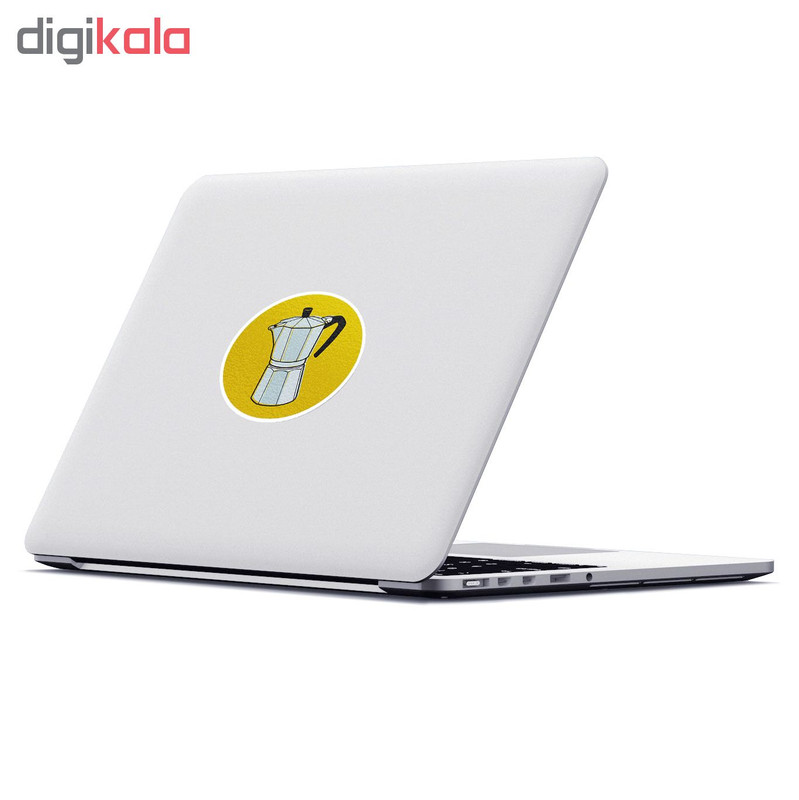 استیکر لپ تاپ ماسا دیزاین طرح قهوه ساز مدل STK443