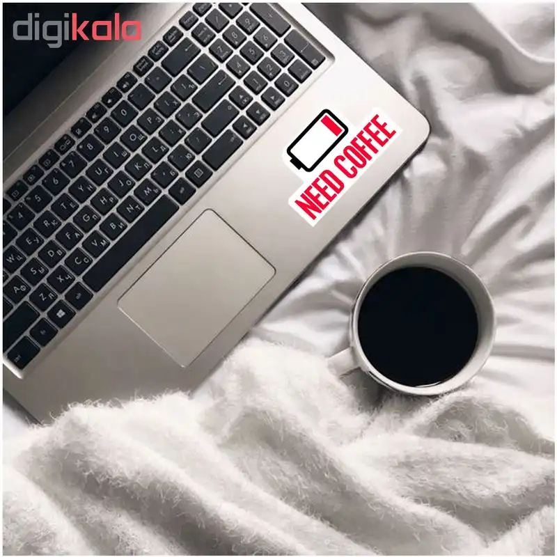 استیکر لپ تاپ طرح قهوه لازم کد 53