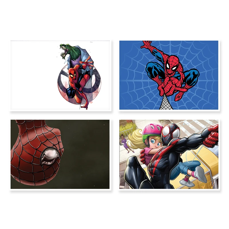 پوستر طرح SpiderMan کد A-1232 مجموعه 4 عددی