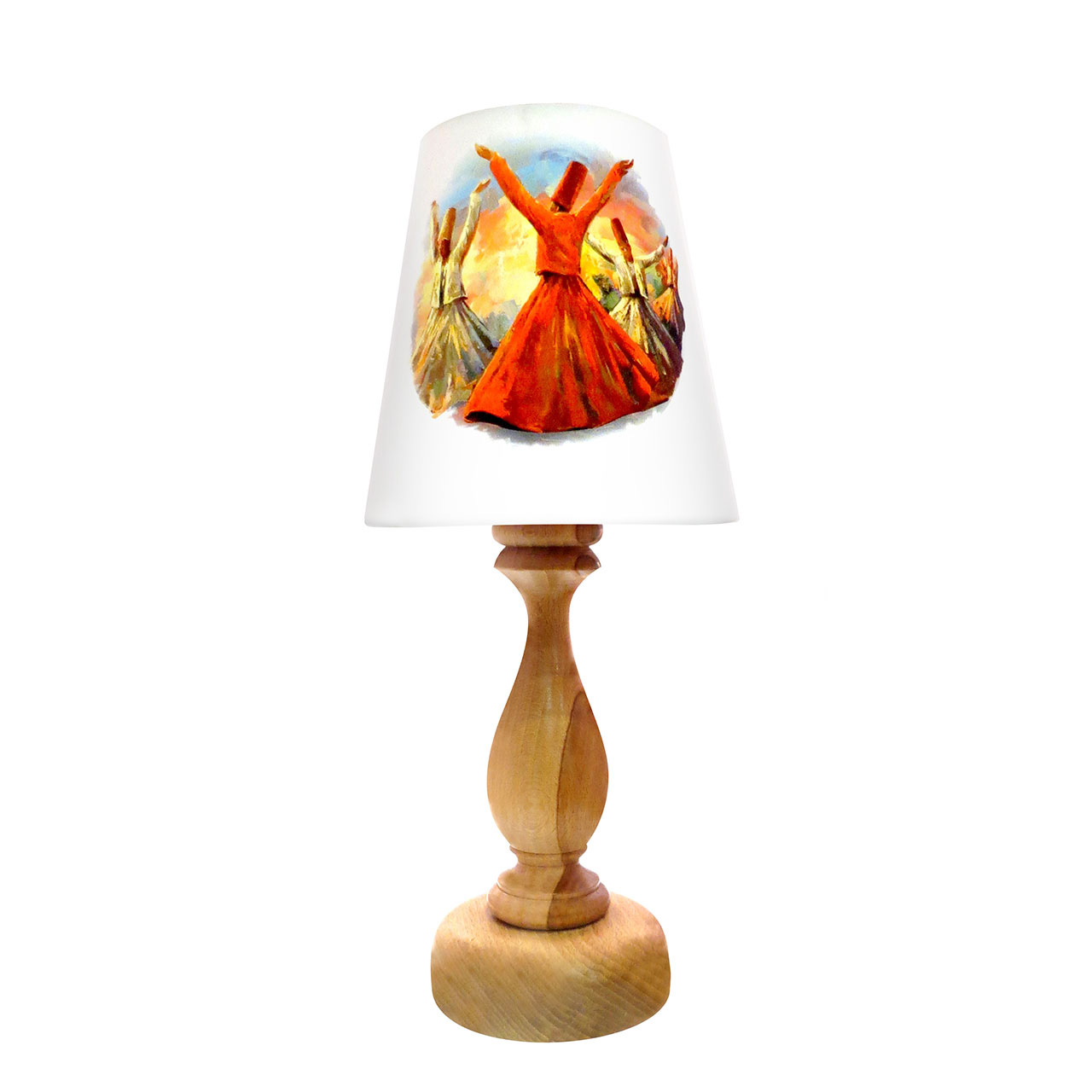 آباژور رومیزی برگ صدق طرح سماع کد AB14