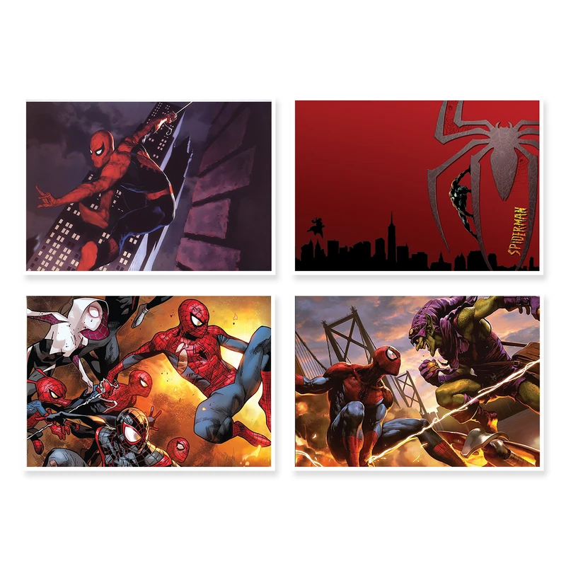 پوستر طرح SpiderMan کد A-1236 مجموعه 4 عددی