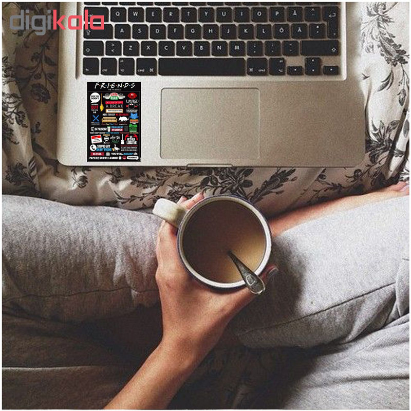 استیکر لپ تاپ لولو طرح فرندز کد 62