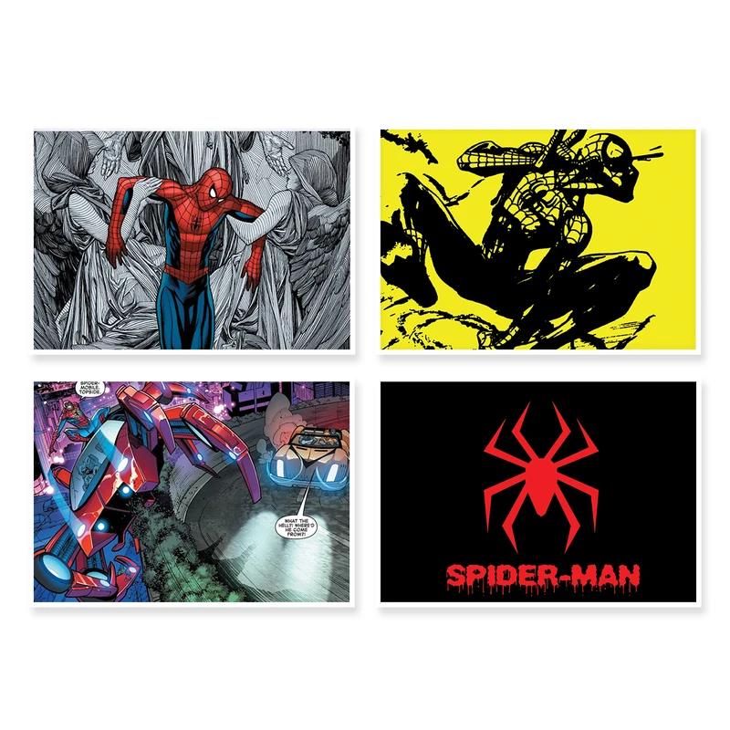پوستر طرح SpiderMan کد A-1240 مجموعه 4 عددی
