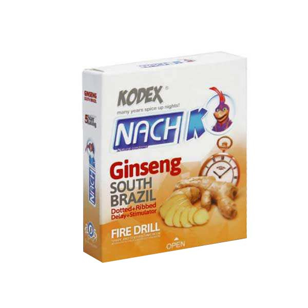 کاندوم ناچ کدکس مدل Ginseng  بسته 3 عددی