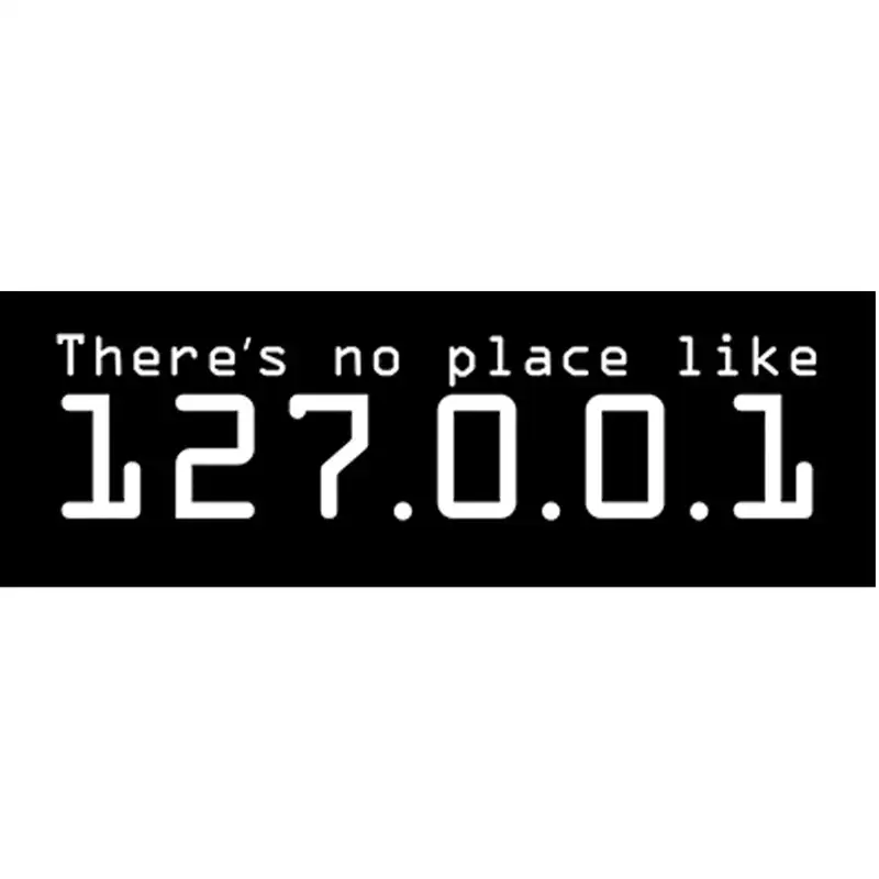 استیکر لپ تاپ طرح هیچ جا مثل خونه نیست برنامه نویسی کد 65