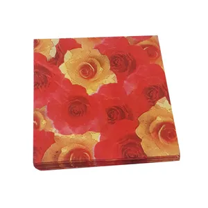 دستمال سفره طرح red rose بسته 20 عددی