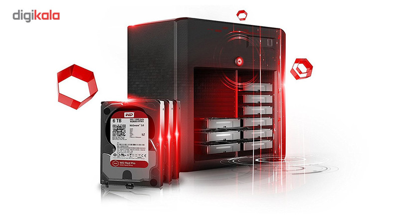 هارددیسک اینترنال وسترن دیجیتال مدل Red Pro WD6002FFWX ظرفیت 6 ترابایت