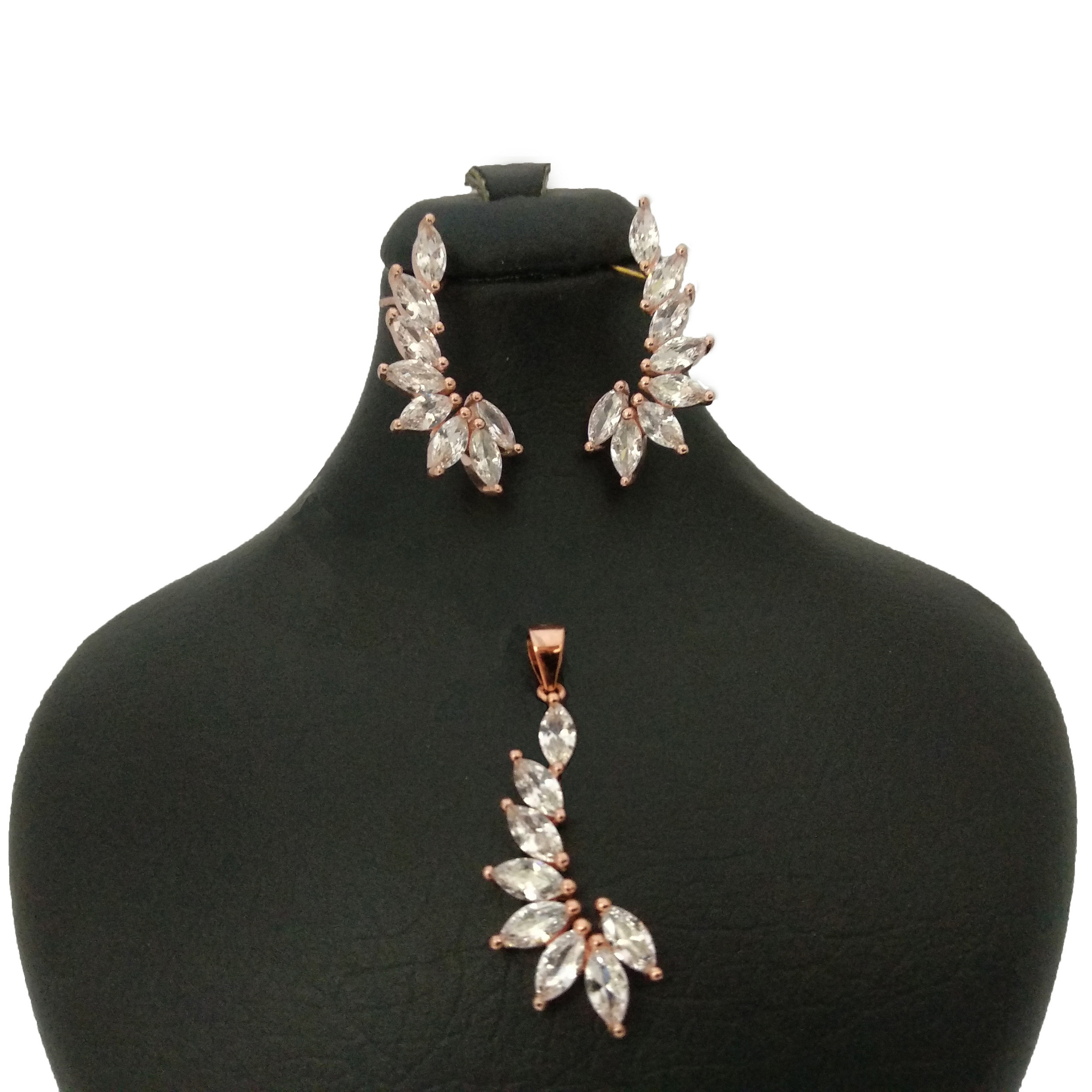 نیم ست نقره زنانه کد P221