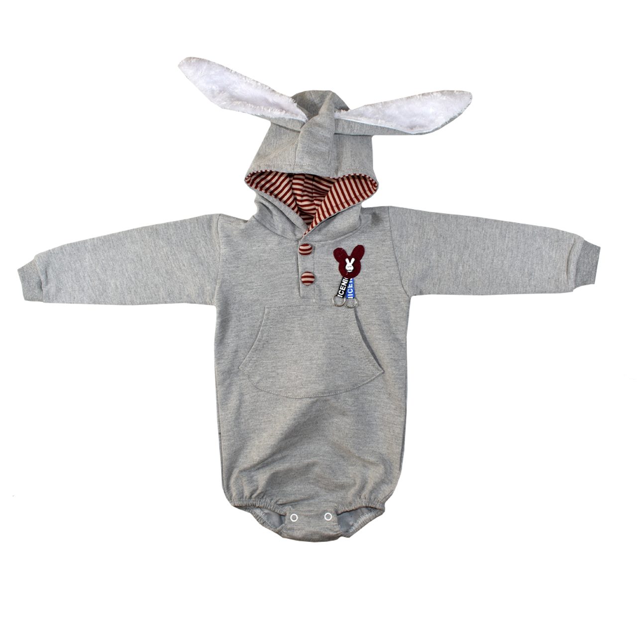 بادی آستین بلند نوزادی نیروان طرح خرگوش کد 7