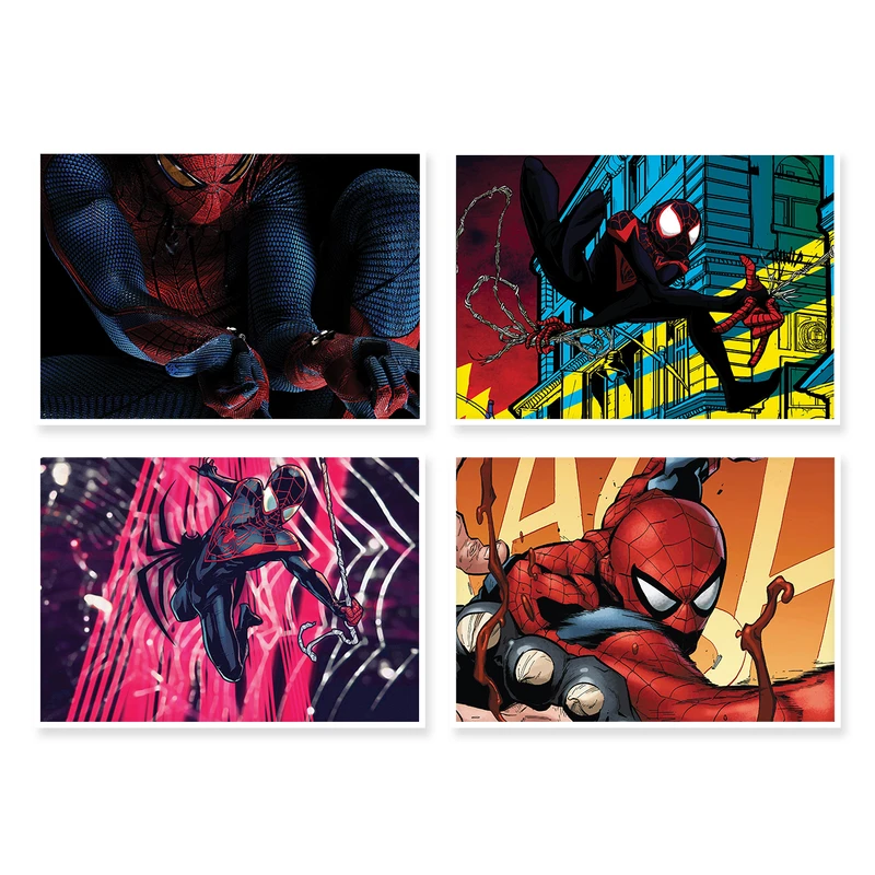 پوستر طرح SpiderMan کد A-1248 مجموعه 4 عددی