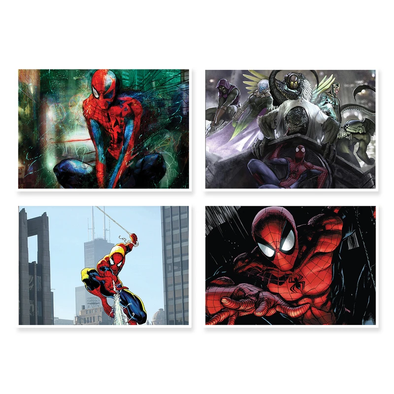 پوستر طرح SpiderMan کد A-1249 مجموعه 4 عددی